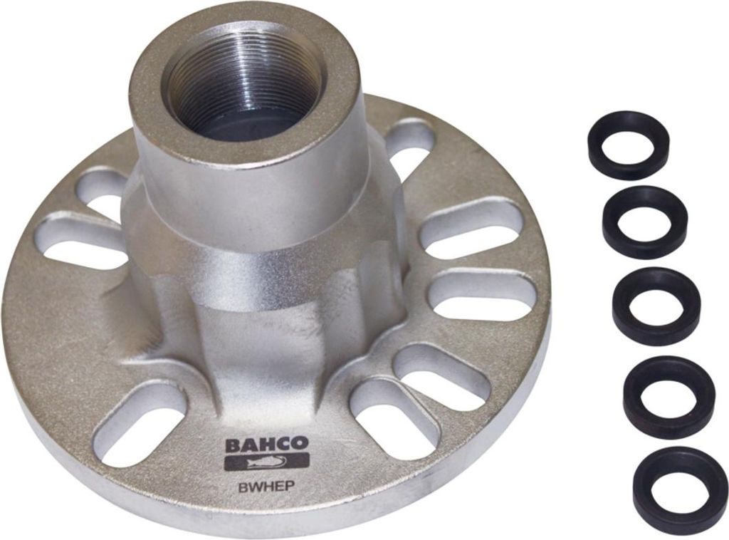 Bahco Radnabenplatte, 116-135 mm Lochkreis, für 3, 4, 5 Radnabenbolzen, geklebte & rostige Antriebswellen