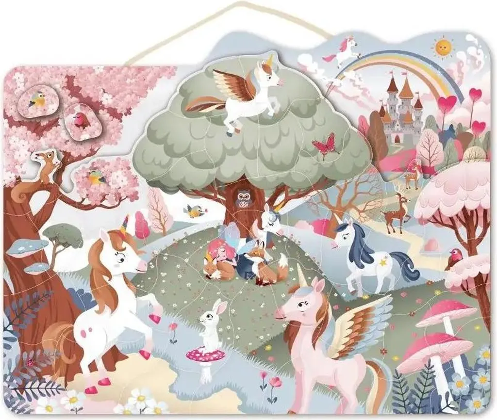 Puzzle Magnétique Licorne pour Tableau - Jeu Créatif NICI Multicolore