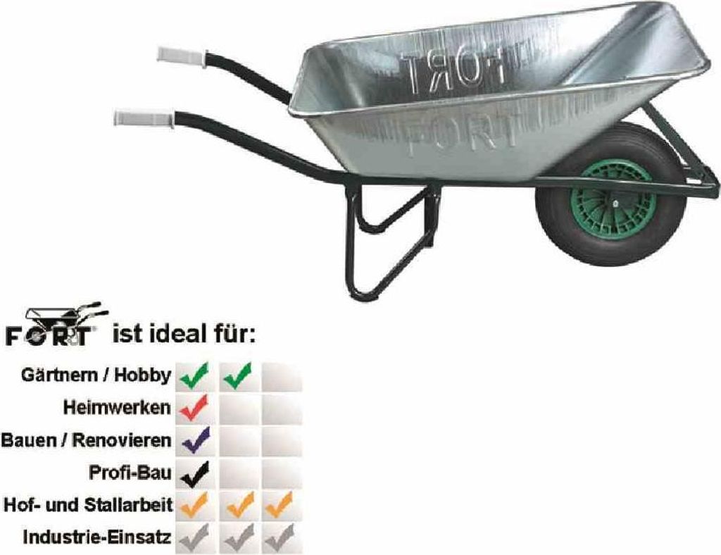 Agrarkarre 130 Liter, verzinkt komplett mit Produktbild 