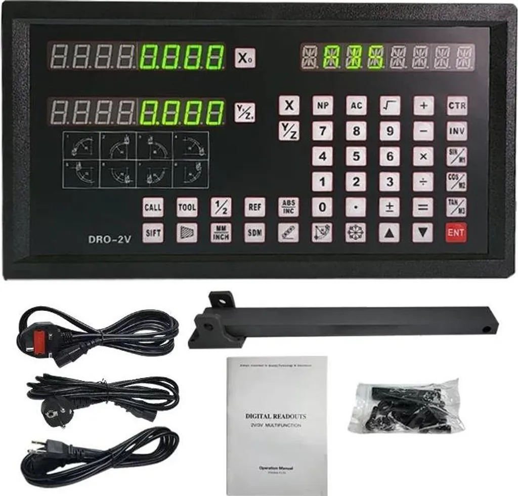 Écran digital DRO-2V 2 axes pour corriger les erreurs de jeu machine