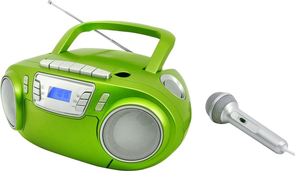 CD-Radiokassettenrekorder mit Mikrofon Produktbild 4