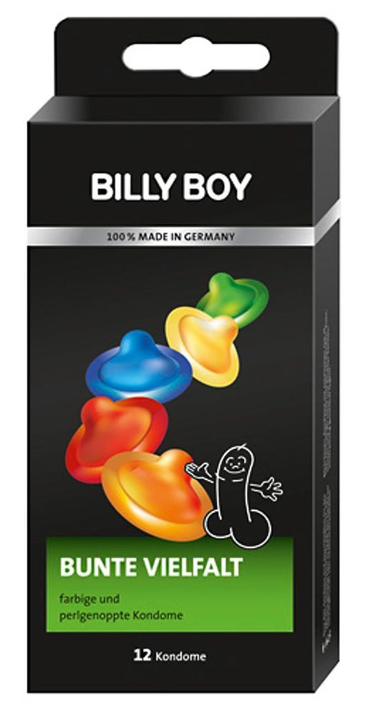 Billy Boy Préservatifs multicolores - 12 pcs. Image du produit 