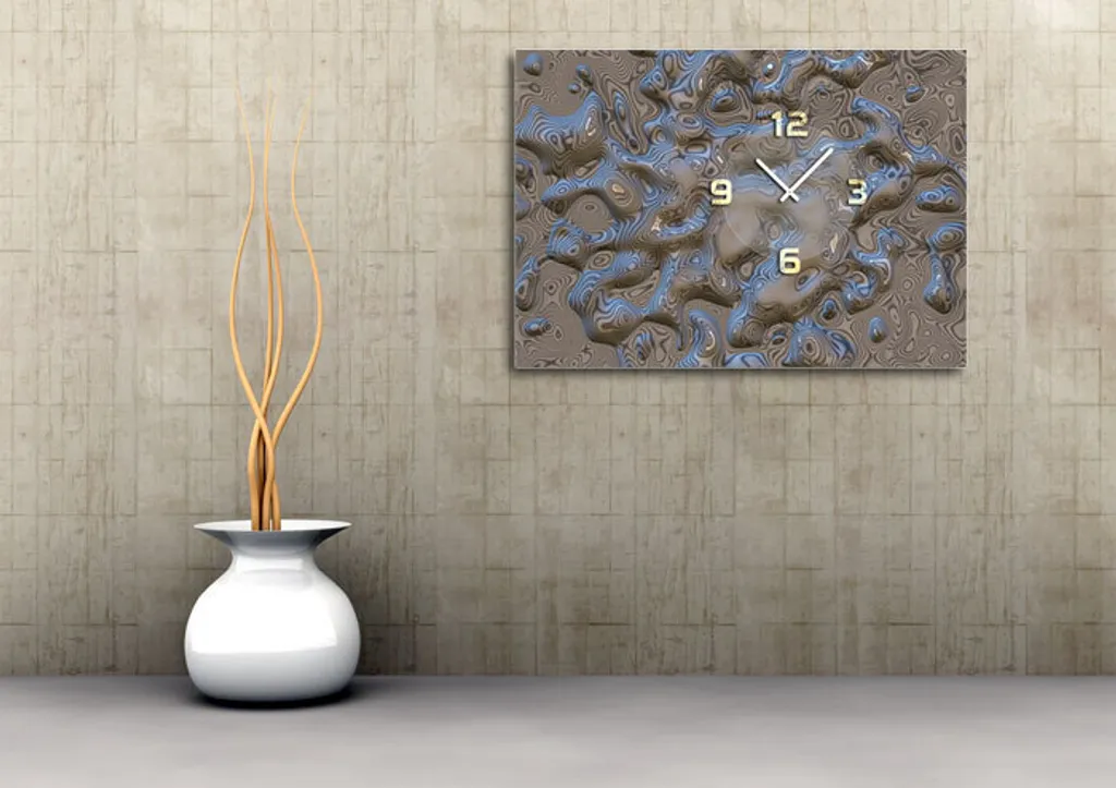 Orologio Ufficio Design Moderno Dixtime 6106 35x50cm Alluminio