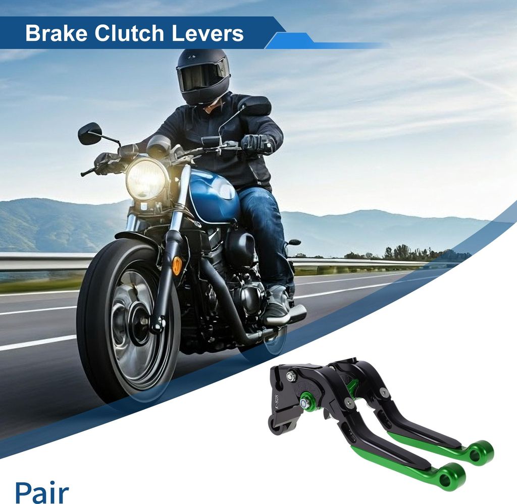 Kurze Lange Brems- und Kupplungshebel für Kawasaki ZZR600 2005-2009 Verstellbare Motorrad Lenker Bremshebel Aluminiumlegierung Schwarzer Griff Gr...