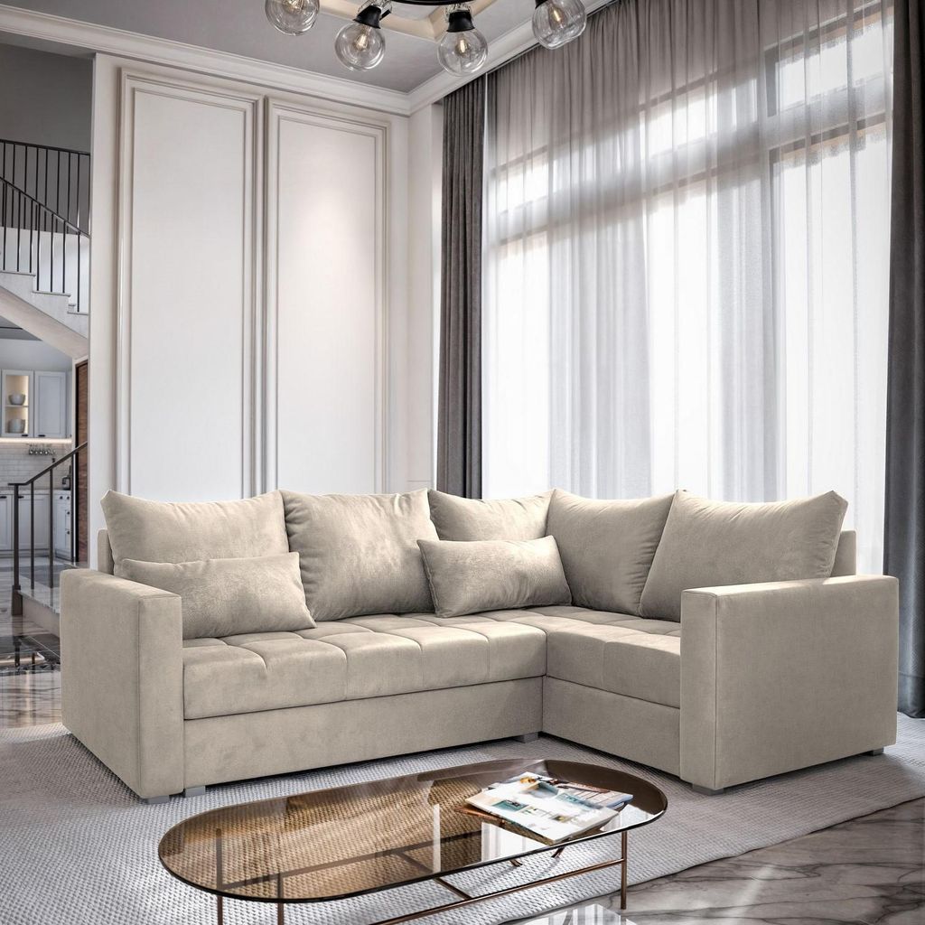 Masseno Ecksofa LIRENO R-S mit Schlaffunktion L-Form, Sofa Produktbild 