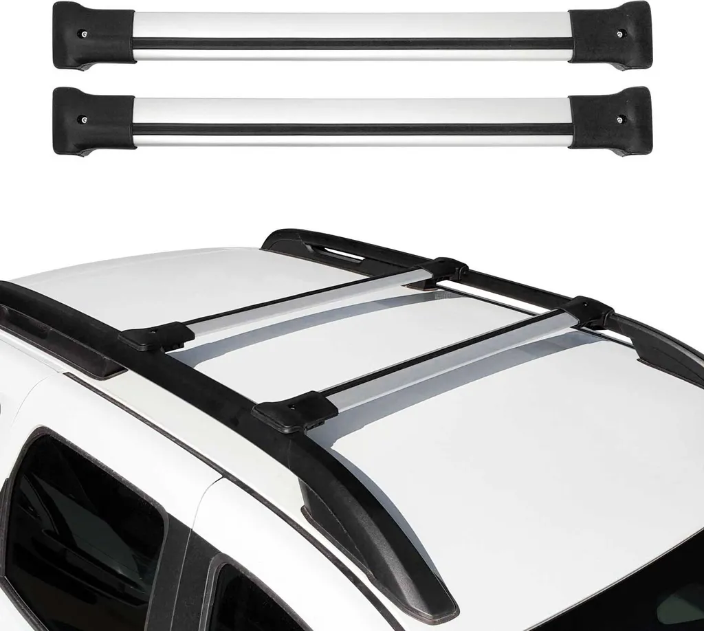 Barre Portatutto Alluminio Dacia Duster 2014-2017 - Carico 75kg Argento