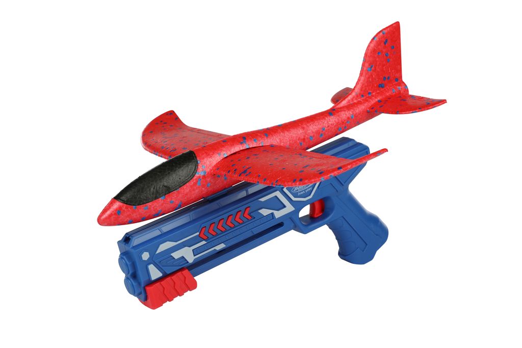Jamara Flugzeug Spielzeug - Hochwertiger Wurfgleiter mit Styroporflieger - Extra robustes StyroporFlugzeug mit Flugweite bis zu 20m - Flugzeug Kind...