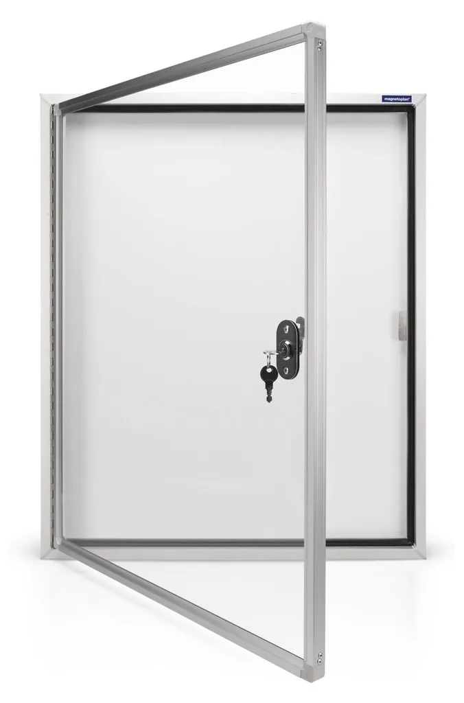 Vitrine d'affichage magnétique étanche avec cadre aluminium 4 x A4 - 8