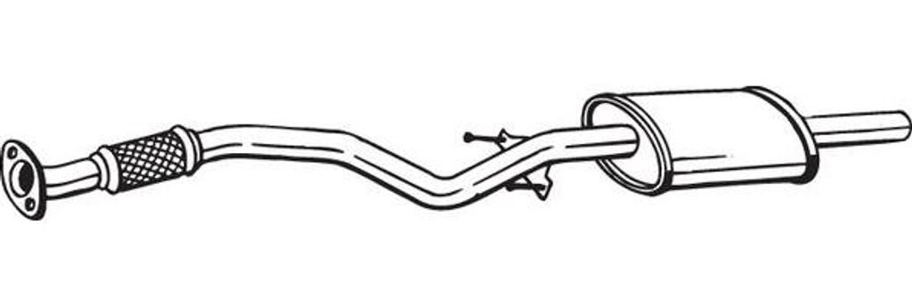 BOSAL 169-077 Mittelschalldämpfer OE 2861007100 kompatibel mit Picanto