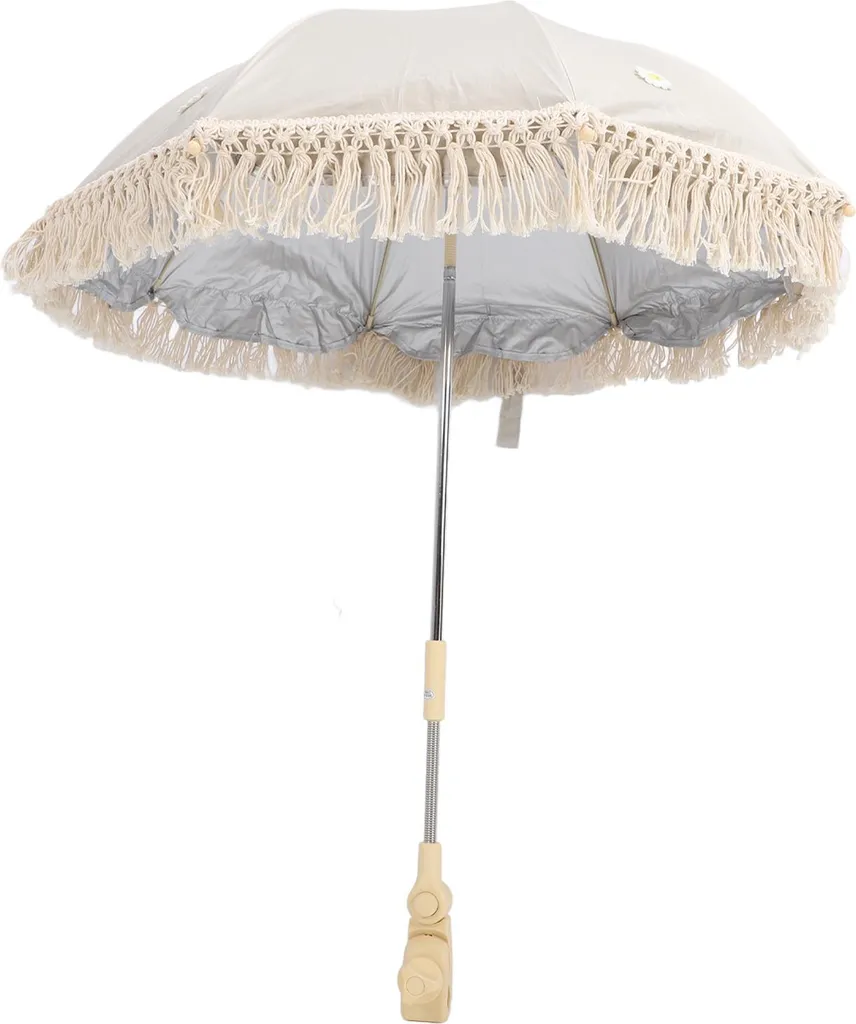 Ombrelle poussette universelle fleurie avec fixation réglable orientable