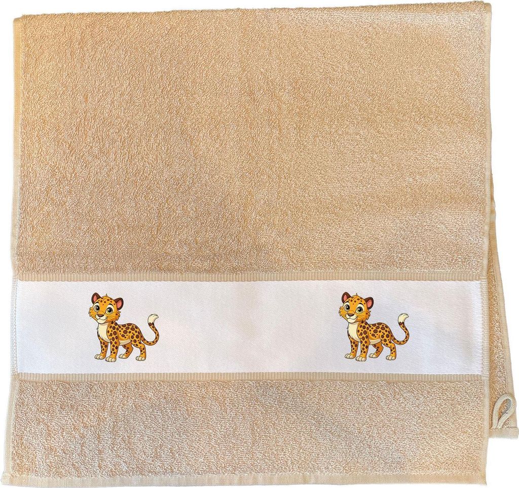 Huuraa Handtuch Leopard Comic 50x100cm Sand Baumwolle Handtuch Geschenkidee