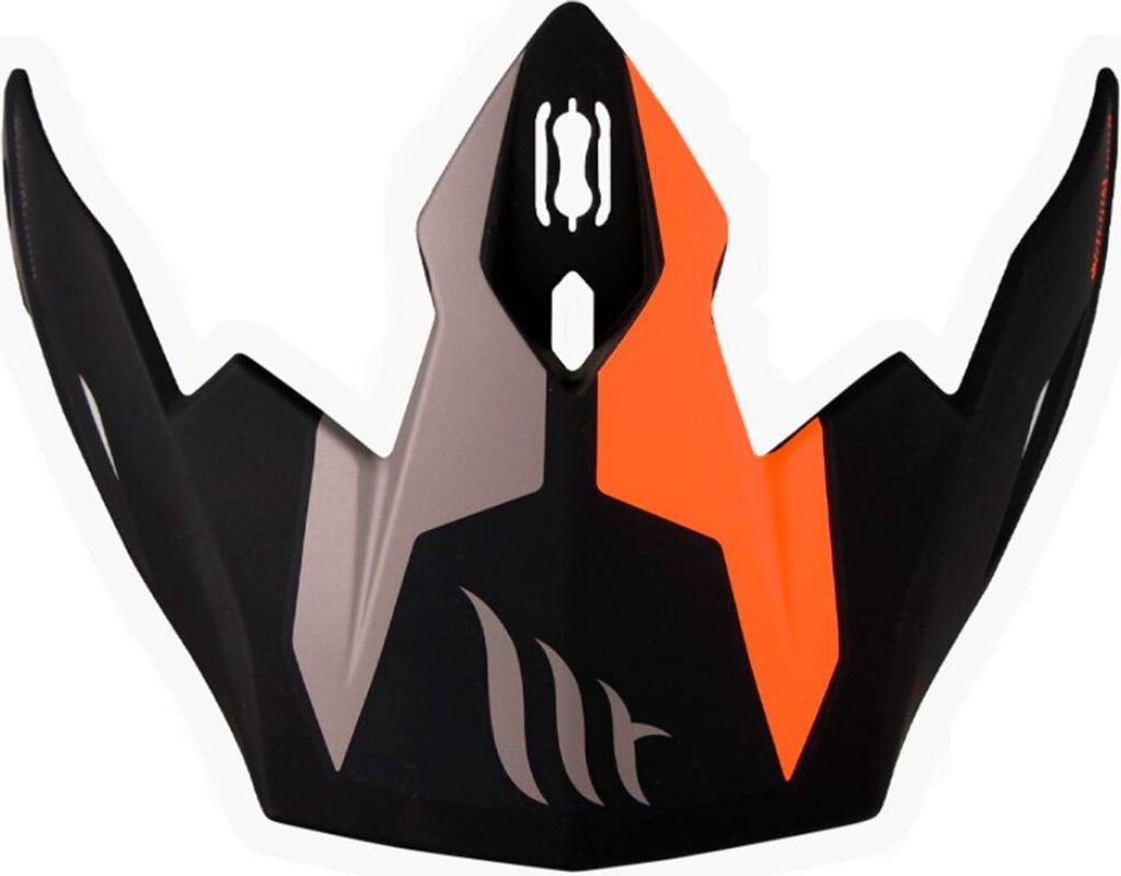 Mt Helmets Visera Streetfighter Twin Visier Orange,Schwarz,Grau Orange,Schwarz,Grau One Size