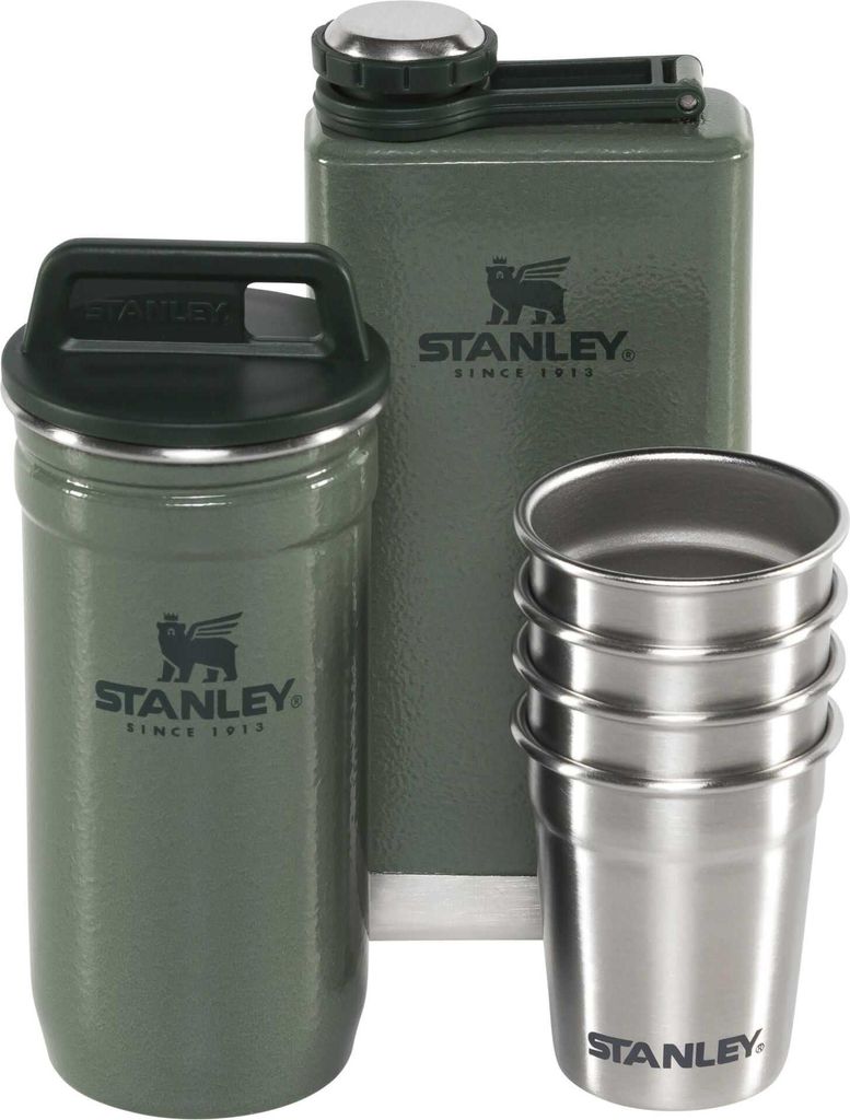 Stanley Pre-Party Shot Glass Set Hammertone Green