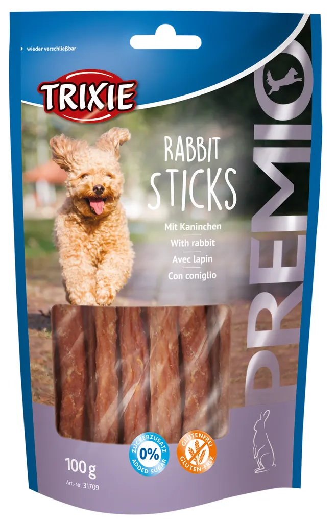 Snack Gatto Coniglio Gourmet: Stick Ipoproteici Alta Qualità
