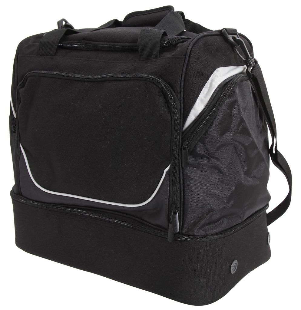 Quadra Pro Team Hardbase Sporttasche (40 Liter) FK521 (Einheitsgröße) (Schwarz/Hellgrau)