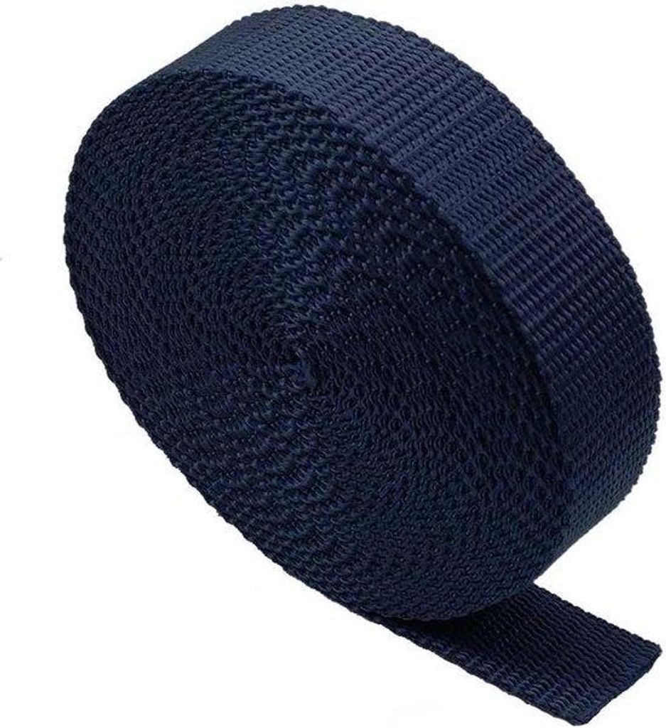 Famanu Gurt Lichtgewicht Polypropylen 20 mm (0,8 Zoll) 10 Yard Marineblau