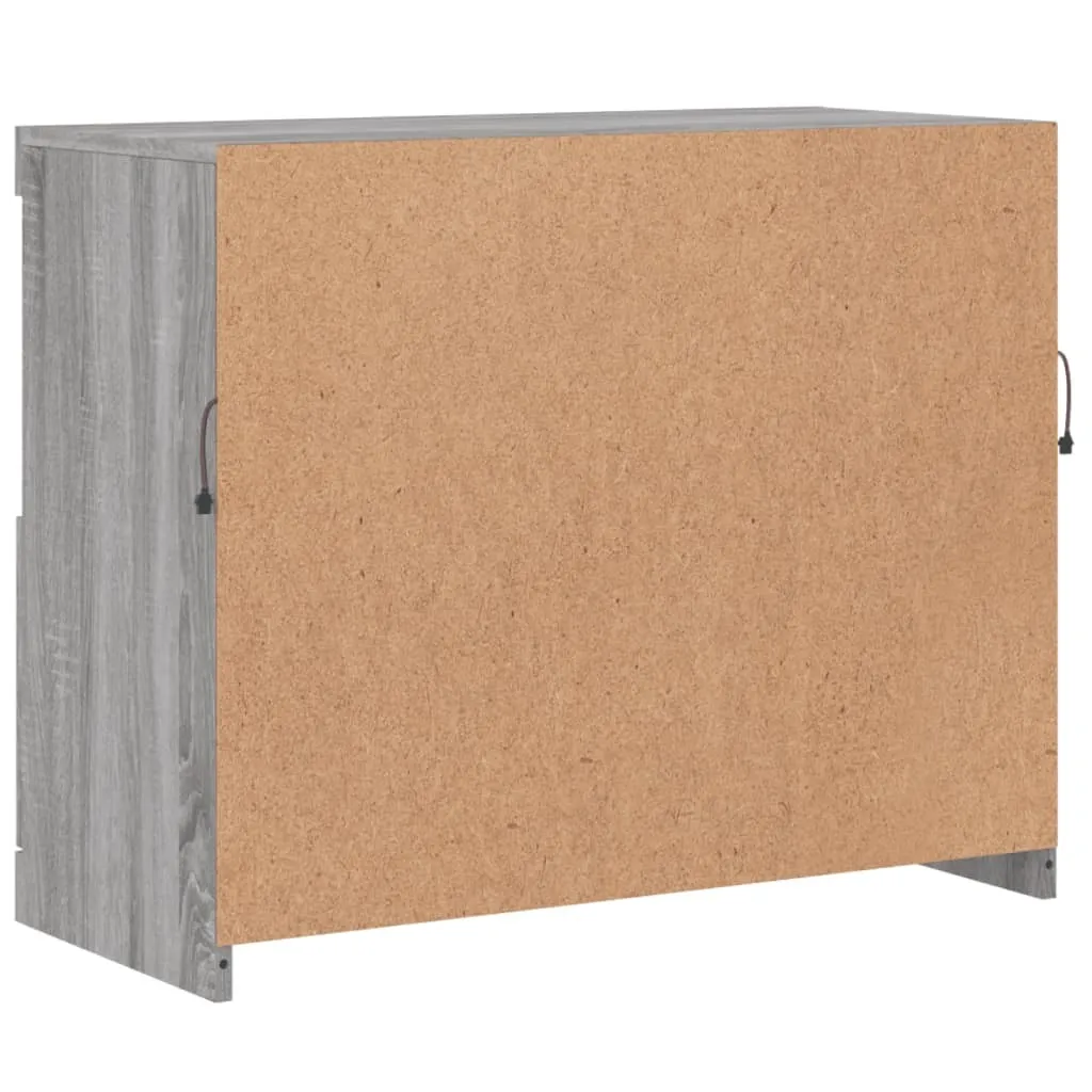 Mobile Credenza LED Grigio Sonoma 81x37x67 cm | Miglior Prezzo Online - 8