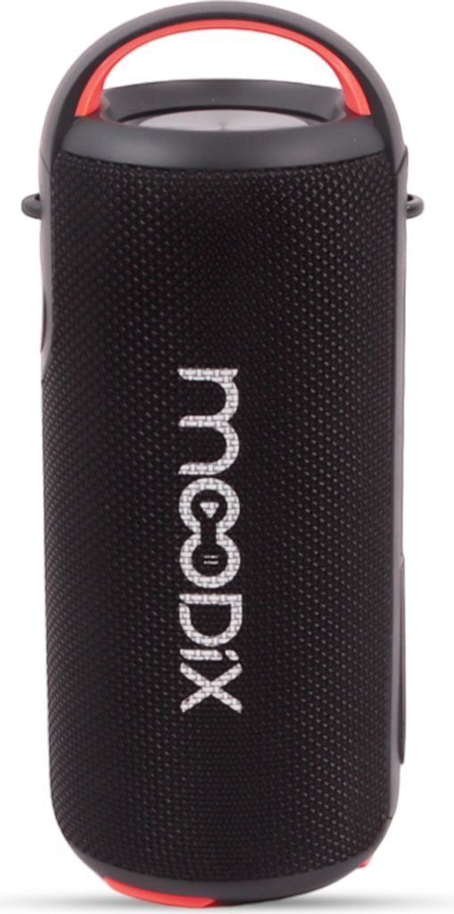 Moodix Bluetooth Lautsprecher, IPX6 Wasserfest, Schwarz, 10W2 – Ideal für Dusche & Outdoor, TF-Karte & USB, Kompatibel mit Handys