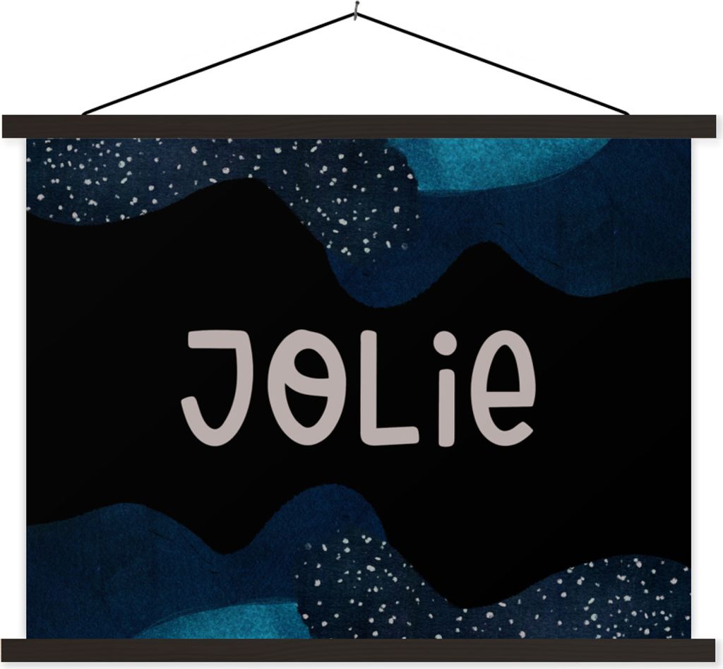 MuchoWow Textilposter Jolie - Pastell - Mädchen 120x90 cm mit schwarzem Rahmen - Aufhänger für Poster