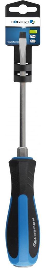 Hogert Technik 1 Schlitzschraubendreher Schraubendreher, Rot/Gelb, 5,5 x 100 mm, CrV