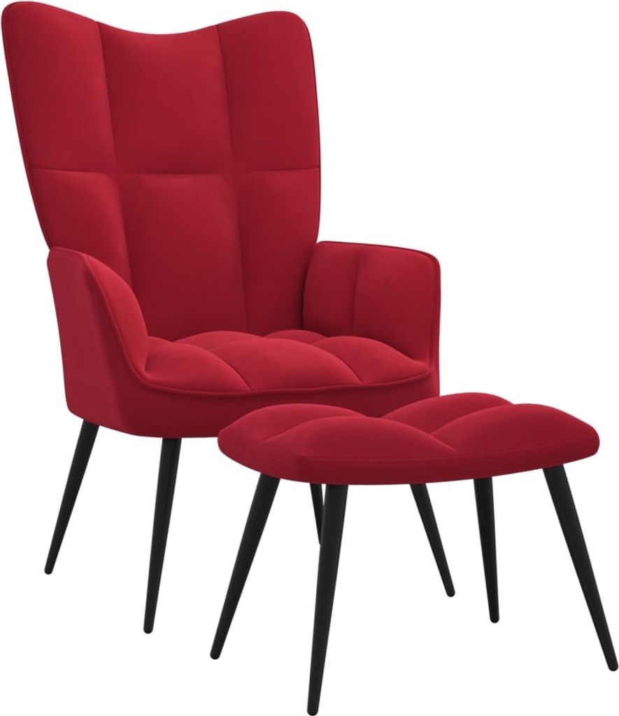 VidaXL 328089, Zamat, Červená, Pena, 610 mm, 700 mm, 965 mm Obrázok produktu 