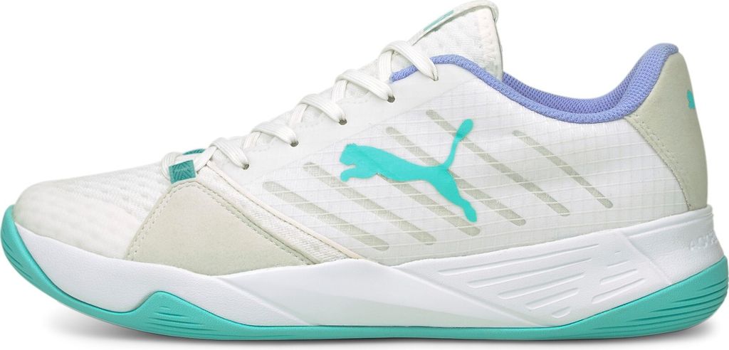 Puma Accelerate Pro W+ Handballschuhe Damen weiß türkis lila Gr 38