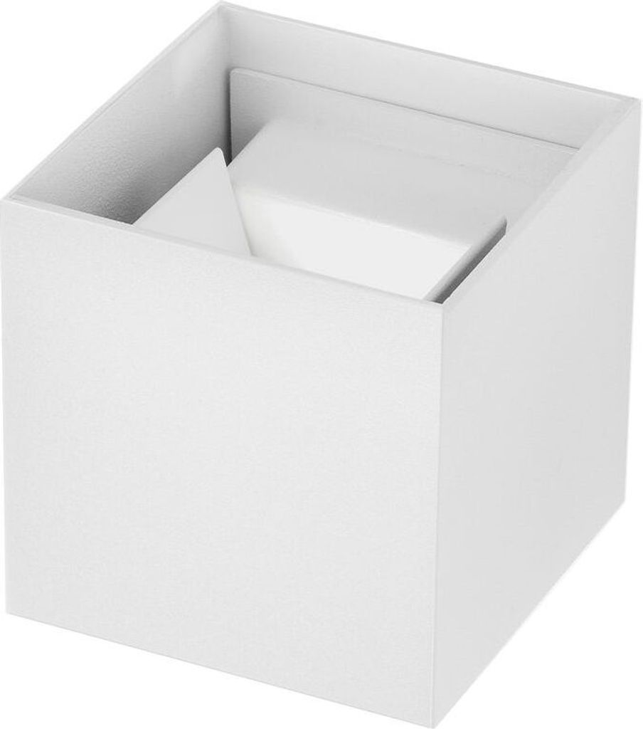 Nova Luce EPIC LED Wandleuchte Weiß 2x10W IP54 Warmweiss 15x15x15cm 9136175