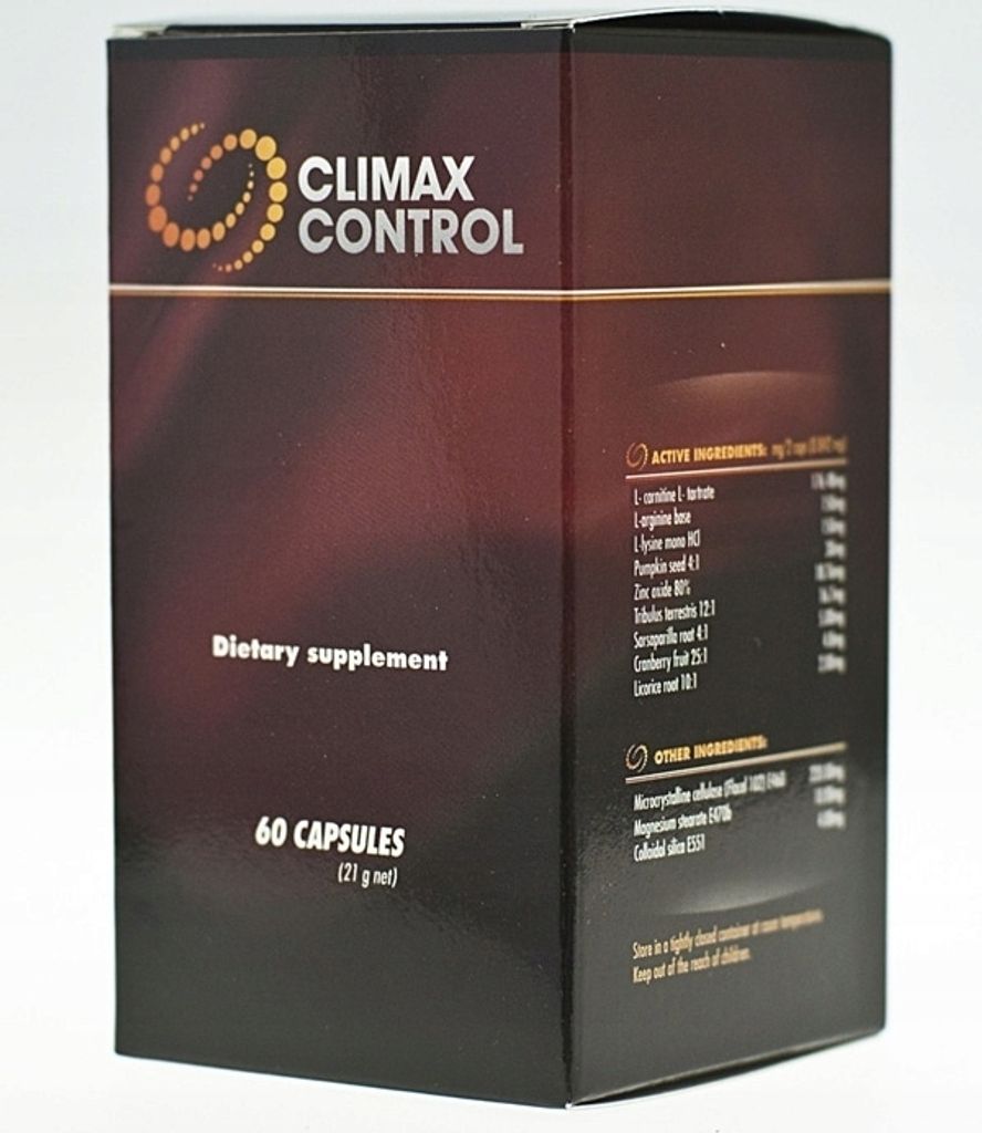 CLIMAX CONTROL – Nahrungsergänzungsmittel für Männer 60 Kapseln
