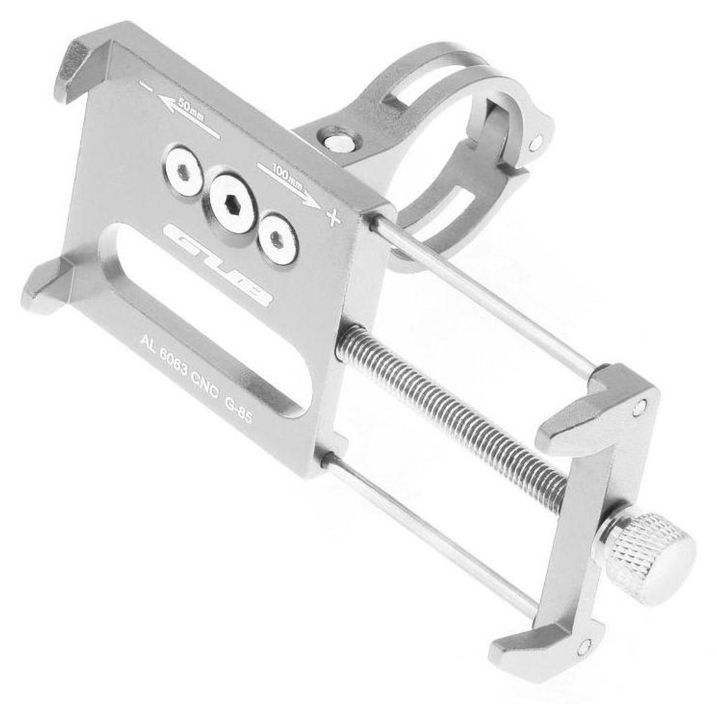 Fahhradhalterung passend für Lenkrad METAL GUB G85 silber Produktbild 