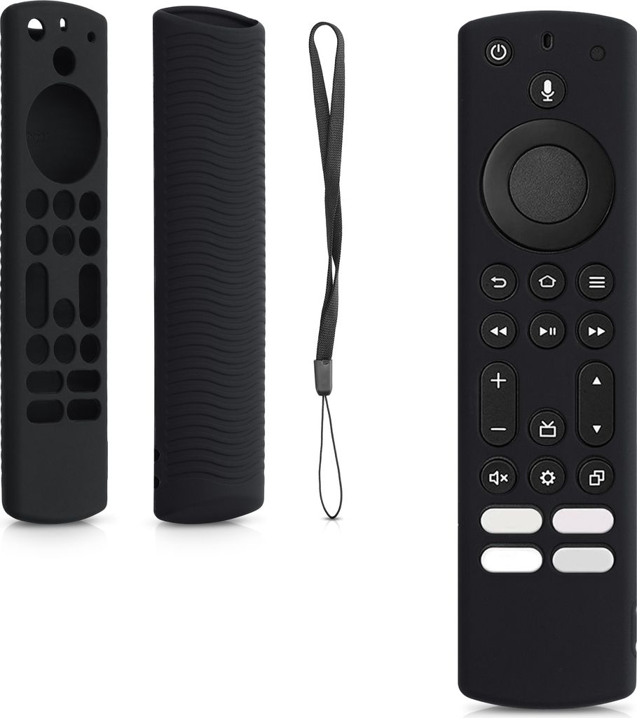 kwmobile Hülle Fernbedienung kompatibel mit Toshiba and Insignia NS-RCFNA-21, CT-RC1US-21, CT95018 / Fire TV Hülle - Silikon Case für TV Zubehö...