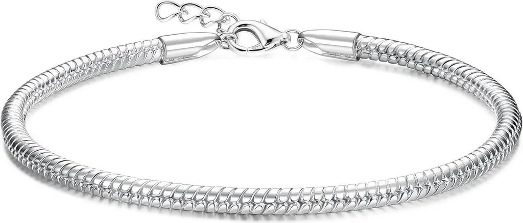 Bracciale Argento 925 Con Diamanti Simulati – Gioiello Mesh Scintillante Per Donna | Regalo Di Lusso