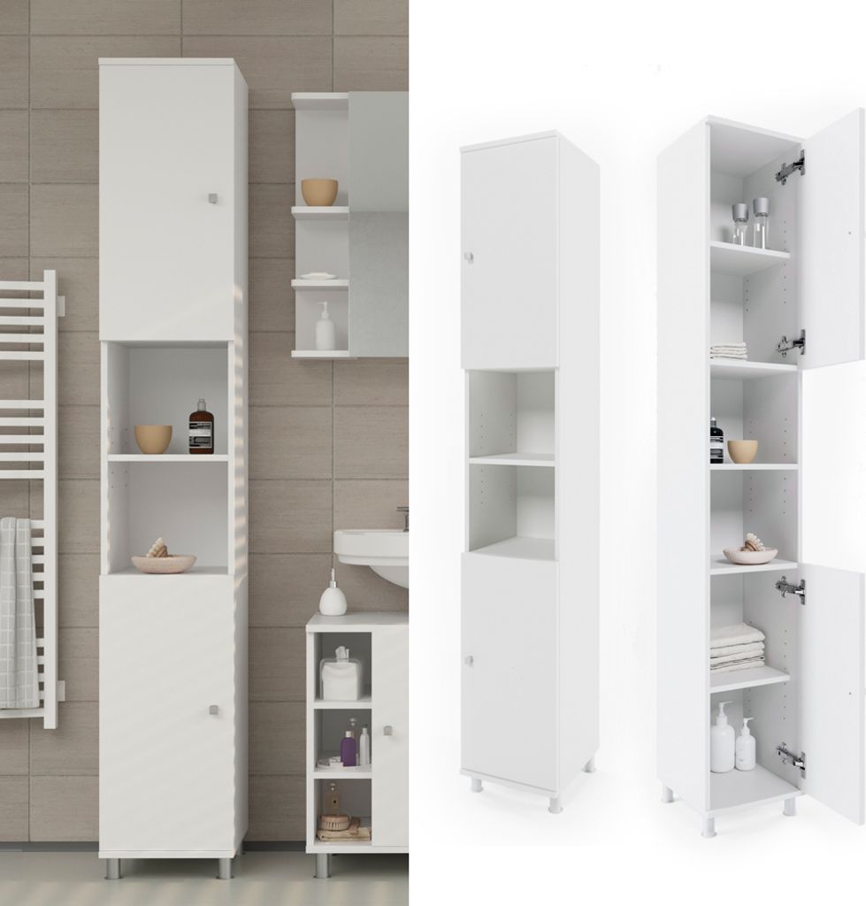 Vicco Szafka łazienkowa Fynn, 30 x 190 cm, Biały Zdjęcie produktu 2