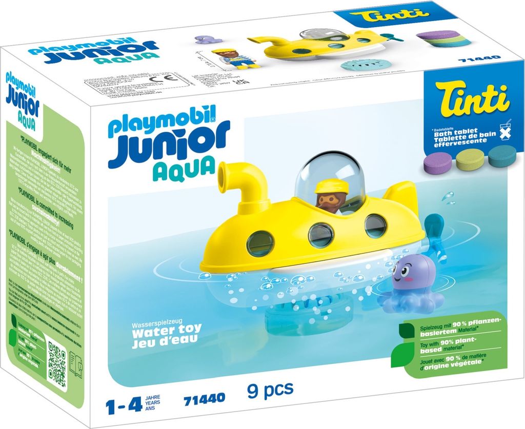 PLAYMOBIL 1.2.3 AQUA & Tinti: Buntes U-Boot