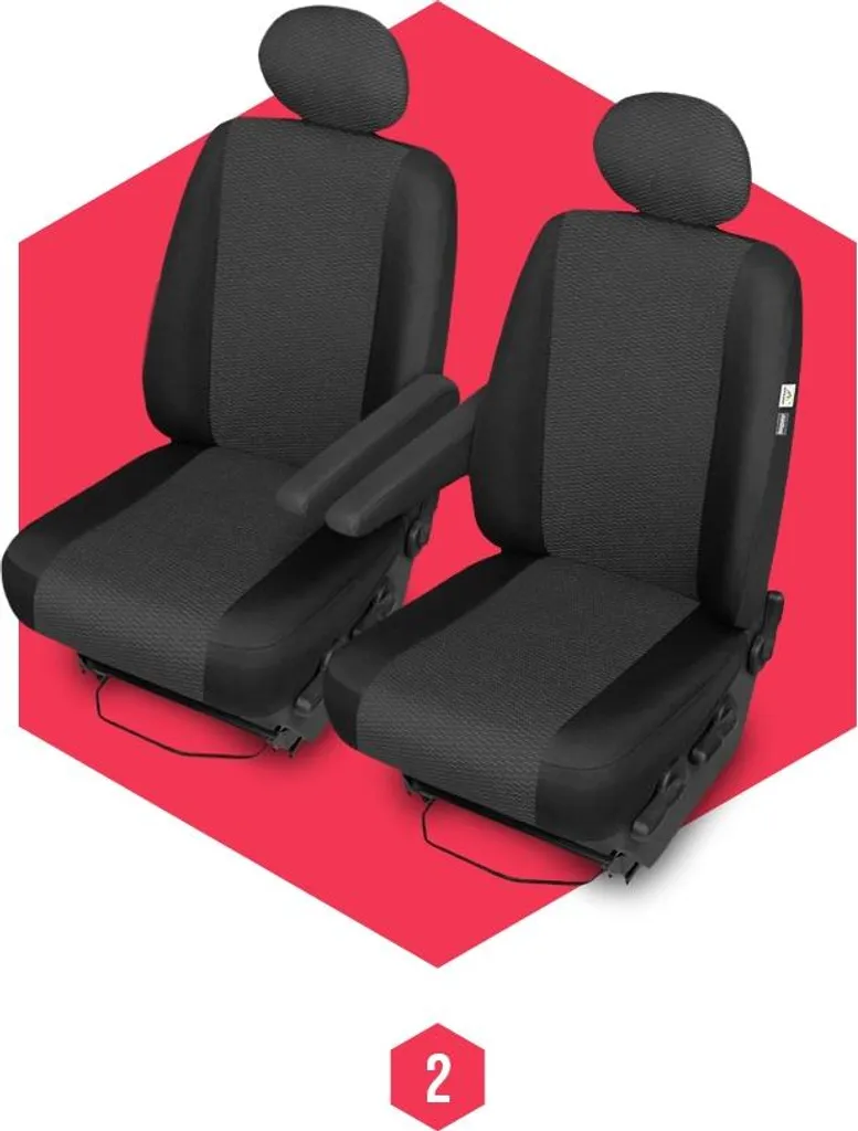 Coprisedili per Opel Vivaro II (14-19) Anteriore 1+1 coprisedili auto Coprisedili BUS - 5