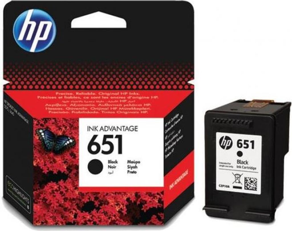 HP Oryginalny, czarny wkład atramentowy 651 Ink Advantage, Zdjęcie produktu 