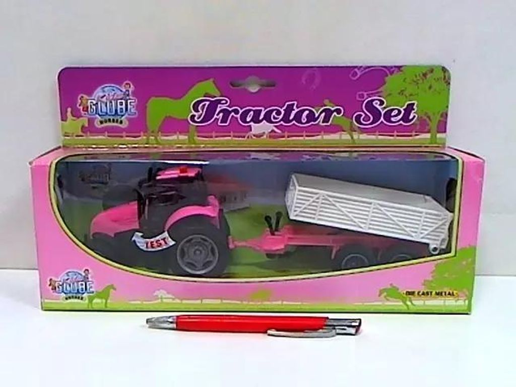 Traktor z przyczepš w/dw metal róż 510241 79417 Zdjęcie produktu 