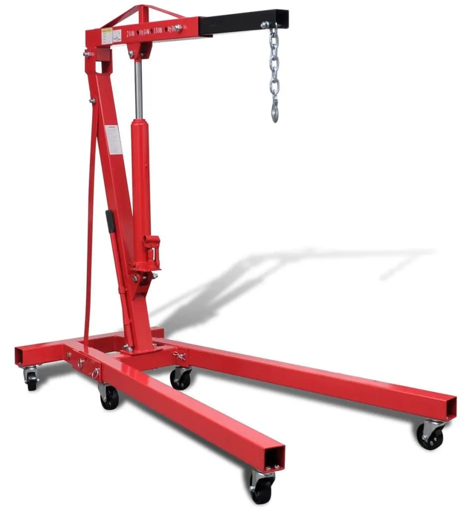 Grue de levage 2T robuste et pliable - Structure acier pro 88,2 kg