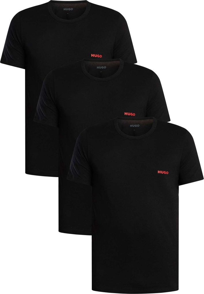 HUGO 3er Pack Lounge T-Shirts, Schwarz XL