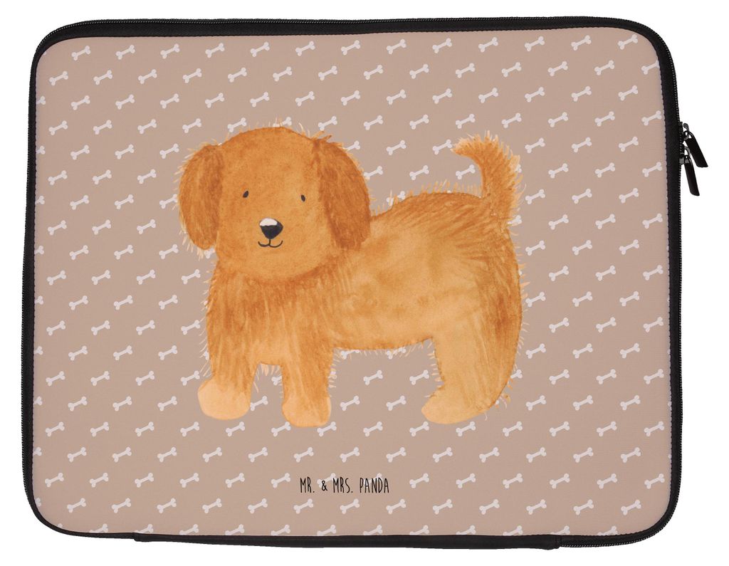 Mr. & Mrs. Panda Laptop Tasche Hund Flauschig 20 x 28 cm - Hundeglück - Geschenk, Case, Hundeliebe, Sprüche, Laptophülle, Hundemama, Hunde, Lapt...