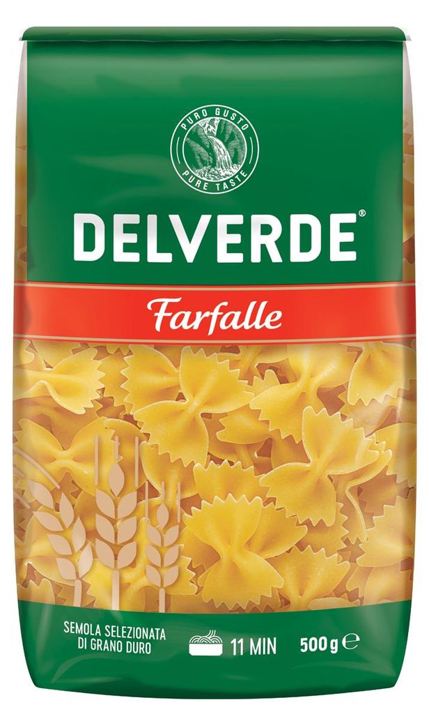 Těstoviny Delverde Farfalle butterfly z krupice z tvrdé Obrázek produktu 