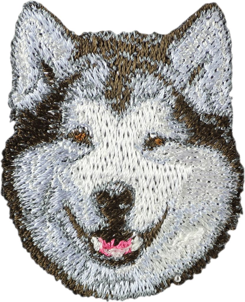 Alaskan Malamute, Alaskischer Malamute - Hund geformtes Aufnäher, besticktes Patch, einzigartiges Dekor für den Rucksack der Marke Art-Dog