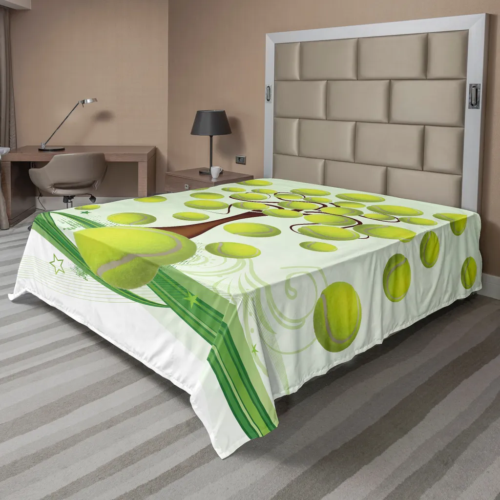 Lenzuolo ABAKUHAUS Tennis 266x260 cm - Tessuto Decorativo ad Alta Resa