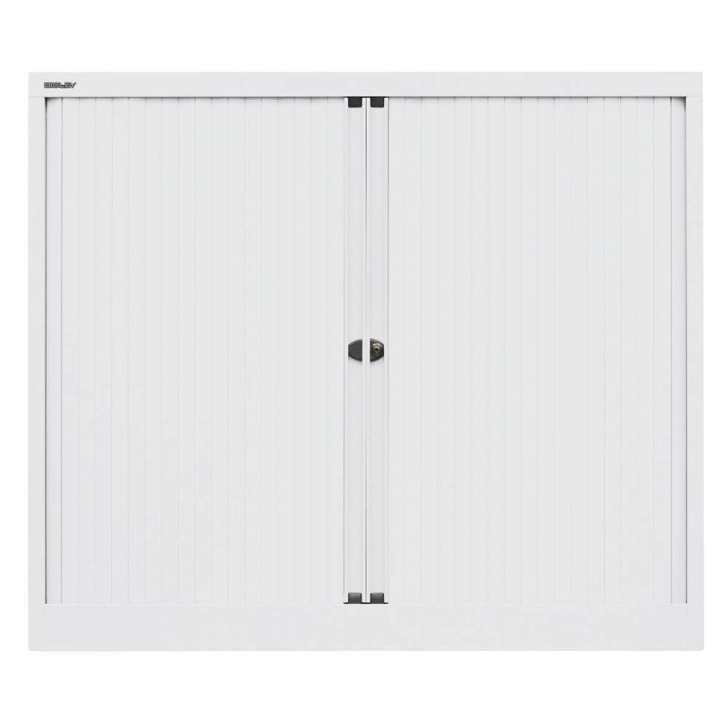 BISLEY Rollladenschrank EuroTambour Maße: 120 x 103 x 43 cm (B x H x T) Anzahl der Fachböden: 2 Fachböden