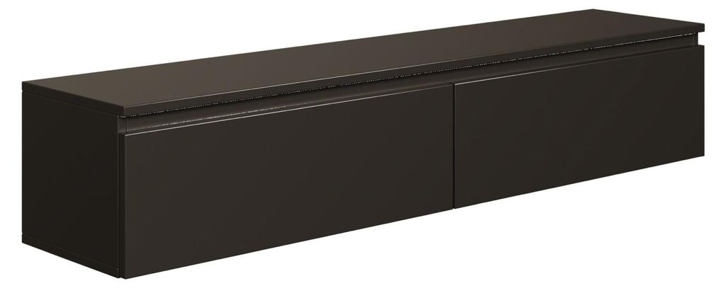 Selsey Bemmi - TV-Hängeboard, Schwarz, 150 cm Produktbild 