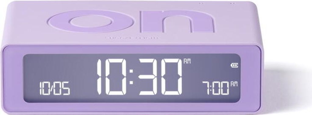 LEXON Flip Mini, digitaal wekker, rechthoekig, paars, voor Productafbeelding 