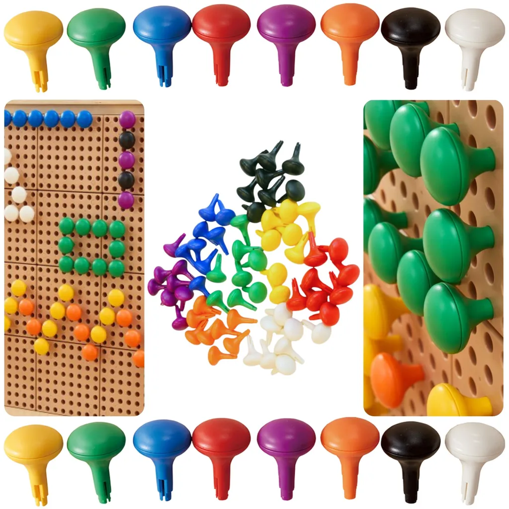Chevilles Géantes Masterkidz : 64 Pièces pour Ranger et Créer en STEM