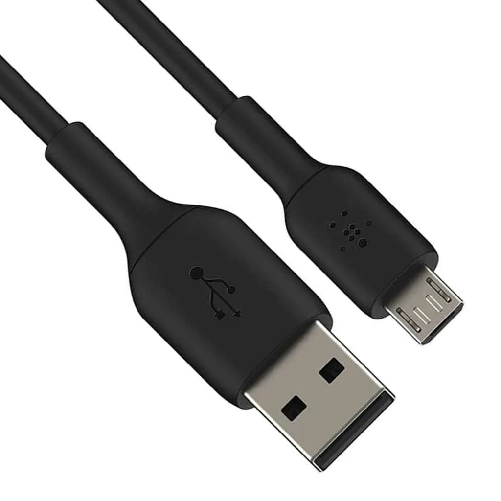 Cordon USB vers Micro-USB type B Belkin 1 mètre noir pour synchronisation