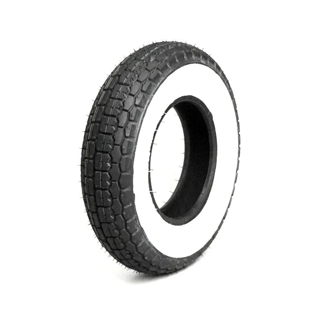 Pneu Mitas B-13 WW 3.50-8 TT 46J à Flancs Blancs pour Scooter Vintage