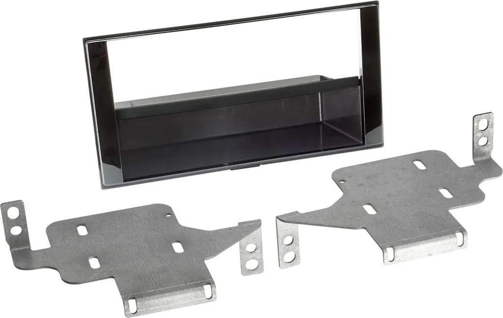 Façade 2-DIN Nissan Juke 2014+ noir piano : fini les vides sur la console