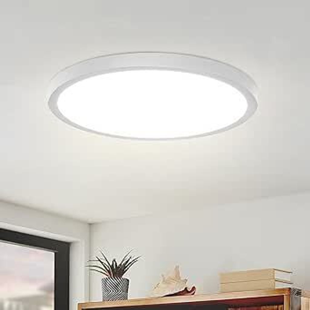 ZMH LED stropní svítidlo bílé ploché stropní svítidlo 22 cm Obrázek produktu 